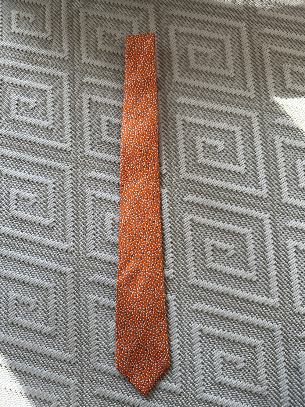 Tommy Hilfiger Orange and Blue Tie
